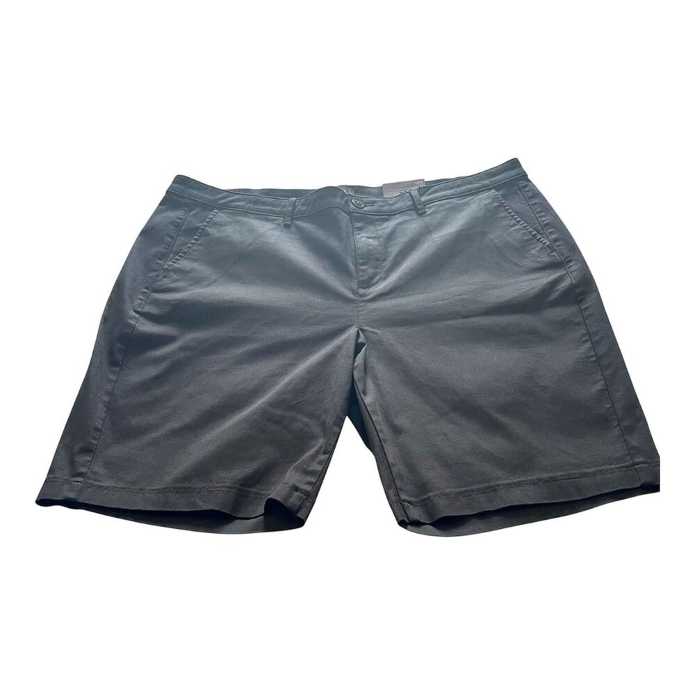 NYDJ Black Bermuda Shorts Size 18W Pockets NWT